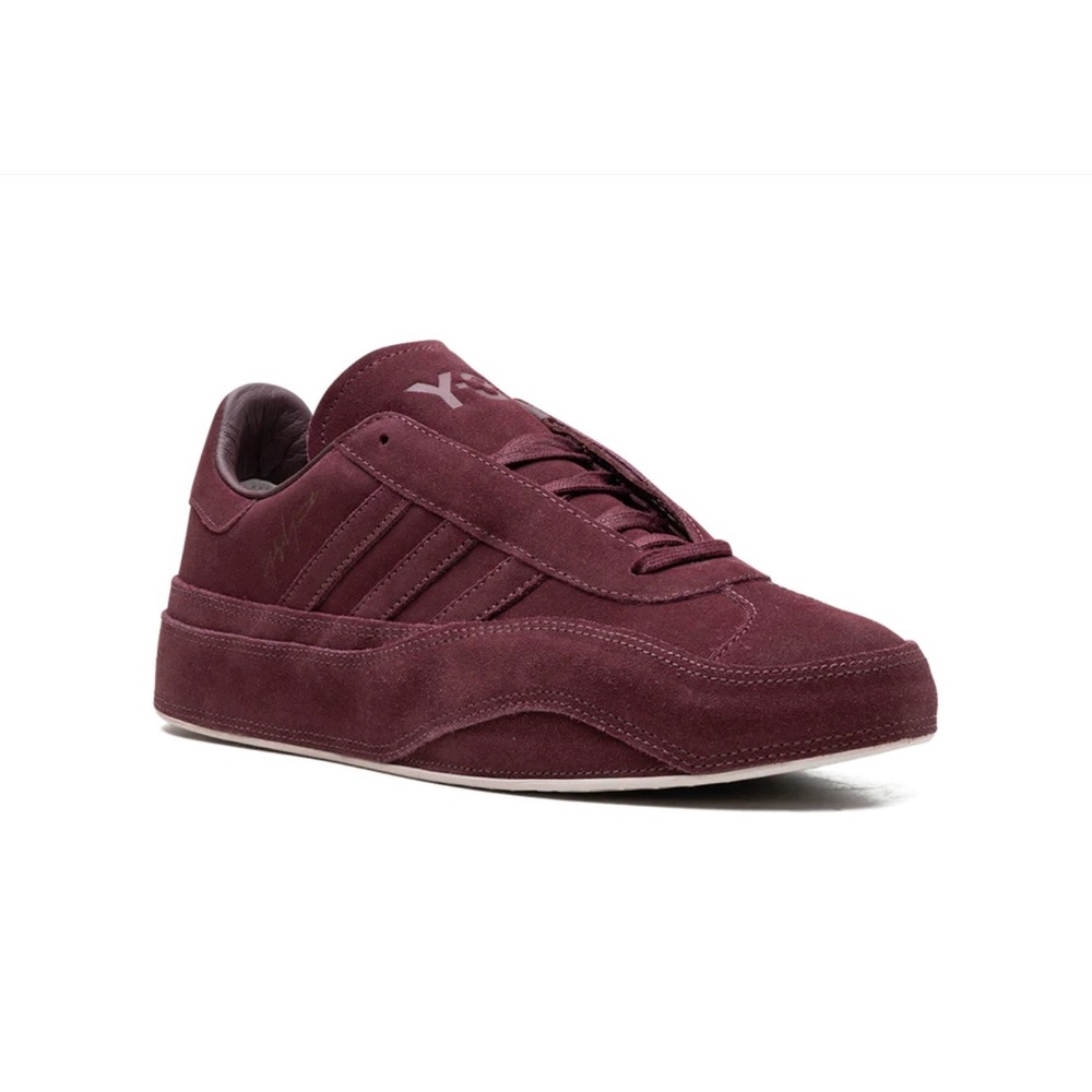 Y-3 adidas Gazelle Leather Suede Sneakers Shadow Red Mens 8.5 Yohji Yamamoto